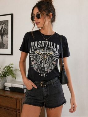 [trdmrk] | Nashville Music City Graphic Tee, Size S